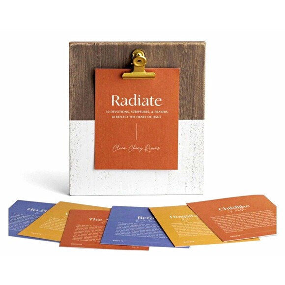 Dayspring Other - DaySpring Radiate Religious Double-Sided Flat Card Prints w/ Wood Stand